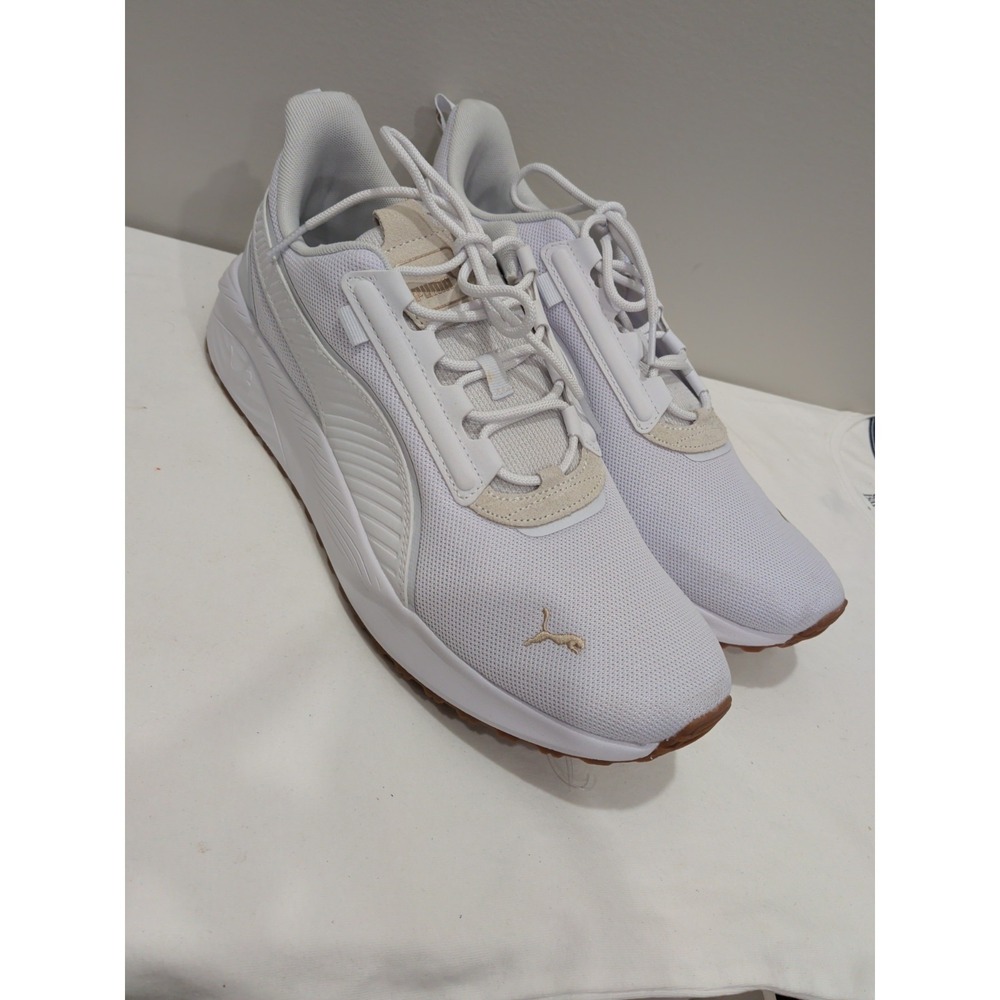 Puma Pacer 23 Street Puma White-Puma Gold (399061 03) Men Sz 13